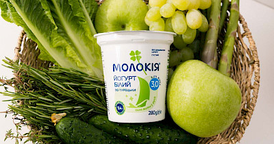 Молокія випустила новинку — йогурт “Білий по-турецьки” з високим вмістом білка