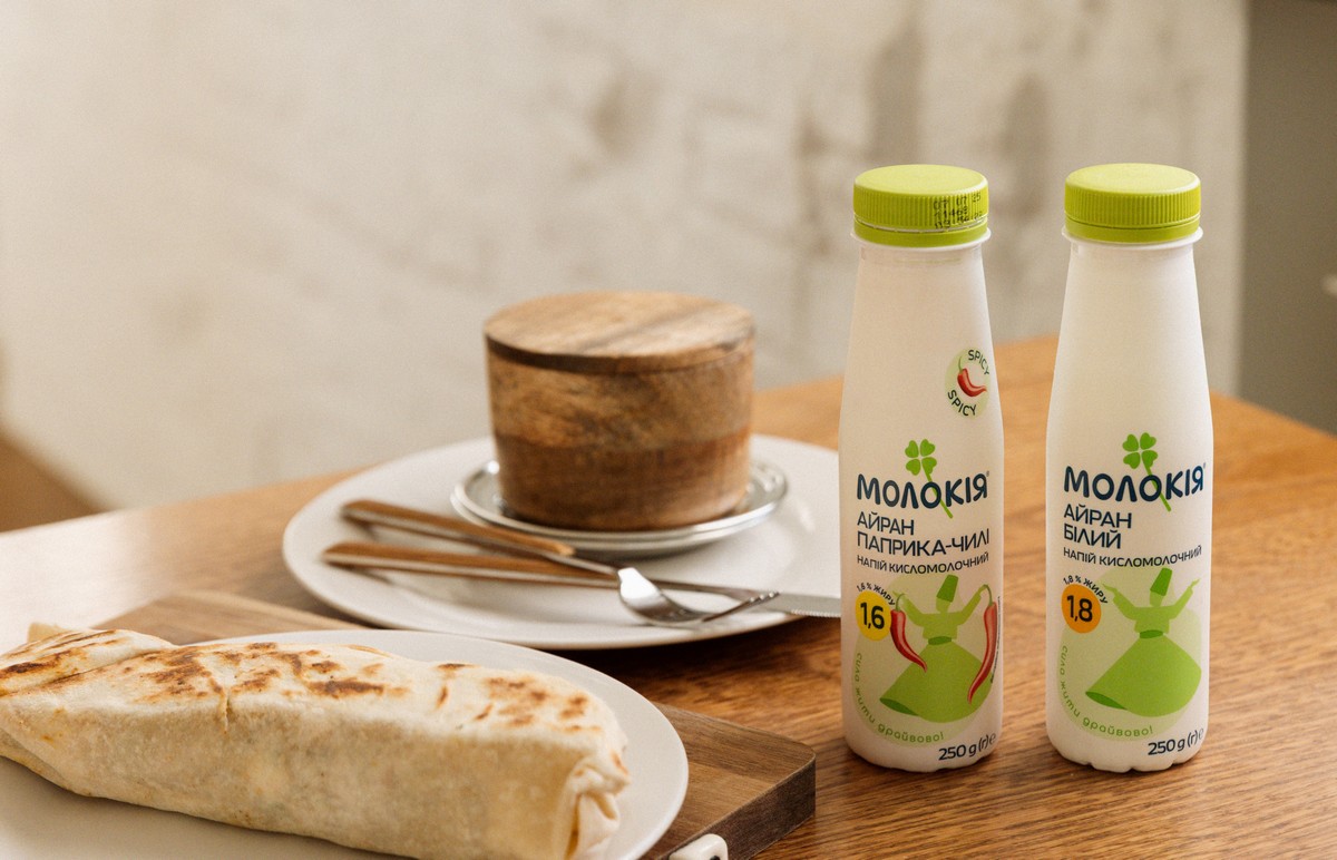Молокія випустила новинки — айран білий та айран паприка-чилі