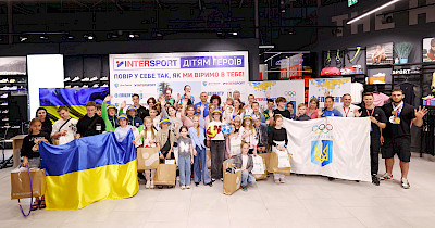 Зустріч з олімпійцями, інтерактиви та безкоштовні тренування: у Полтаві відбулось свято «Intersport – дітям Героїв»