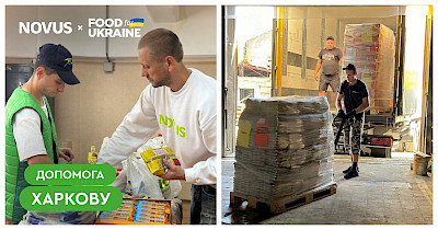 Найскладніші часи вимагають найбільшої підтримки: Novus доставив п’яту вантажівку гуманітарної допомоги до Харкова