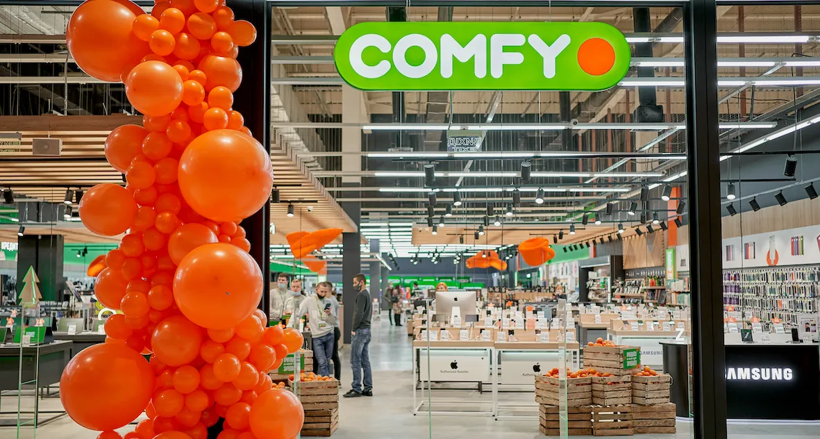 Итоги работы Comfy за I полугодие 2024 года: более 870 млн грн налогов, обновление 60% сети и 17 млн грн на ВСУ