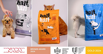 Дизайн бренду Half&Half отримав дві нагороди на міжнародних конкурсах