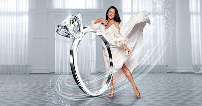 Золота Країна запрошує поринути у чарівний світ кохання, наповнений музикою і танцем, в центрі якого амбасадорка ювелірного бренду – Злата Огнєвіч