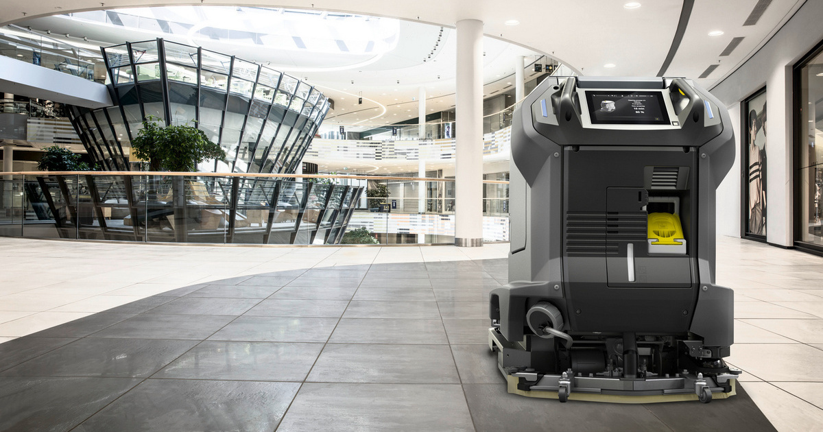 KIRA B 50 від Kärcher: роботизована підлогомийна машина, яка може працювати повністю автономно