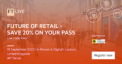 19 September 2023, London, In-Person & Digital – summit FUTURE OF RETAIL