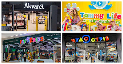 Обзор новостей детских магазинов и ДРЦ: Akvarel, Антошка, Fly Kids, Чудо Остров и Tommy Life Ukraine