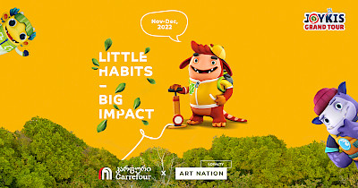 Мережа супермаркетів Carrefour Georgia спільно з Art Nation Loyalty запустила “JOYKIS: Little Habits – Big Impact” – першу у Грузії гейміковану еко-акцію для дітей