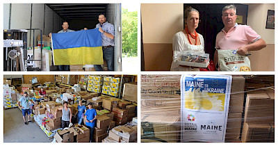Internally displaced persons received humanitarian aid from the Maine Retail Trade Association (USA)