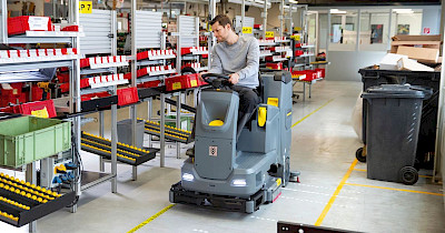 Мощно, тихо, эффективно: новая поломойно-всасывающая машина B 110 R от Karcher – уже в Украине