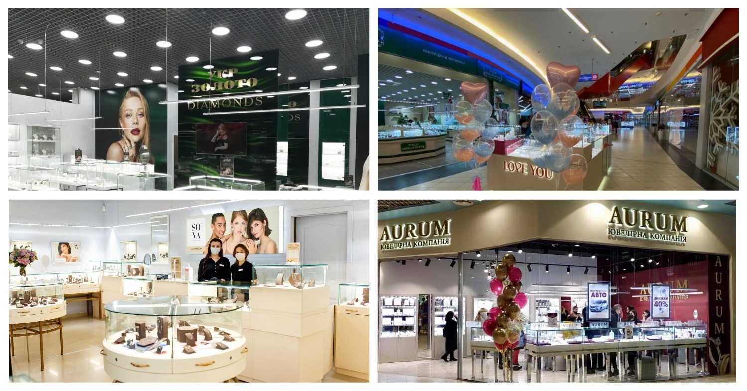 Огляд Jewelry&Accessories: Tiffany, Pandora, Укрзолото, Золота країна, Столична Ювелірна Фабрика та інші