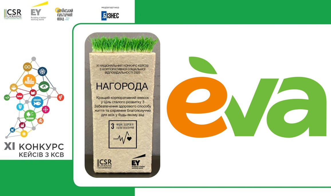 Социальный проект Линии магазинов EVA «Помощь 242 опорным больницам» —  второй раз получил высокую награду