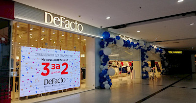 Турецький рітейлер DeFacto відкрив п’ятий магазин в Україні – в дніпровському ТРЦ МОСТ-Сіті (+фото)