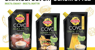 Яскраві новинки Olkom: колекція майонезних соусів STYLE