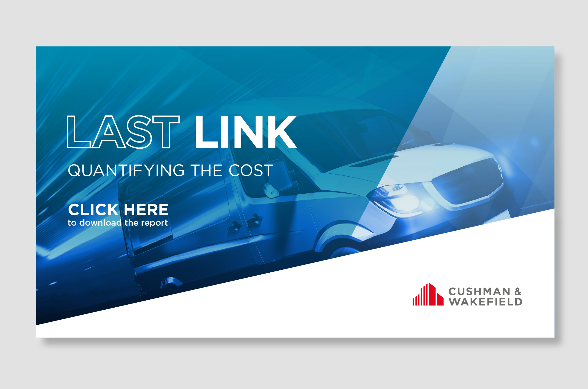 Аналитика Cushman & Wakefield: расходы на доставку “последней мили” составляют 50% общих затрат цепочки поставок