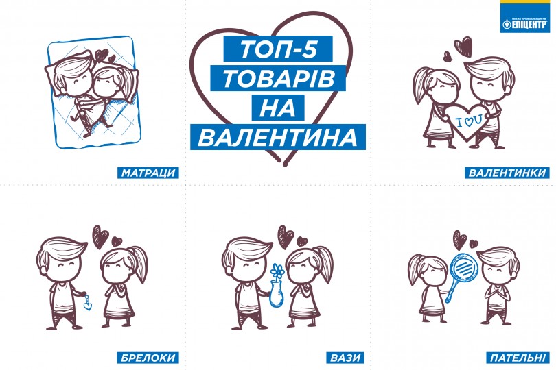 «День закоханих» для мережі Епіцентр: топ продажів очолили матраци