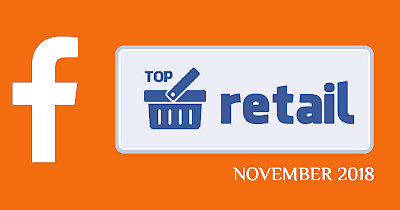 Топ-20 Facebook-сторінок українських рітейлерів і ТРЦ за листопад