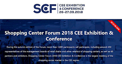 26-27 вересня, Варшава, Польща: Shopping Center Forum 2018 CEE Exhibition & Conference