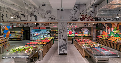 Сільпо по-японськи: як виглядає новий супермаркет мережі в стилі коміксів манга (фото)