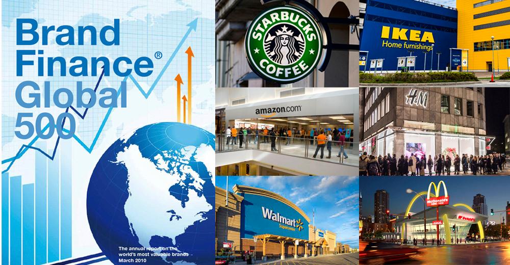 ТОП-10 самых дорогих ритейл-брендов мира 2018 (инфографика)