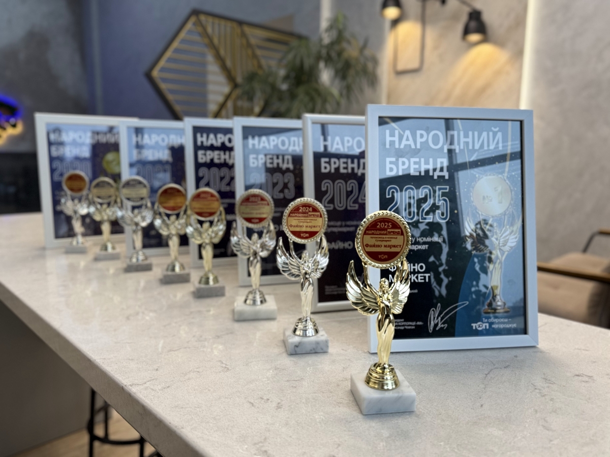 Файно Маркет здобув сім перемог поспіль у конкурсі «Народний бренд»