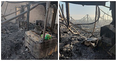 Через ворожу атаку майже знищено логістичний центр мережі маркетів Сімі та Сім23