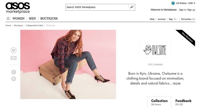 Как начать продавать свои товары на Asos: опыт украинского бренда Owlsome
