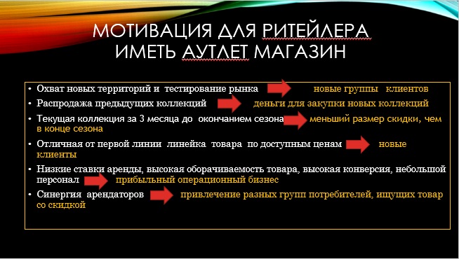 Зачем ритейлу аутлет