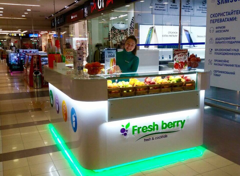 Остров-бар Fresh berry открылся в ТРК Солнечная Галерея