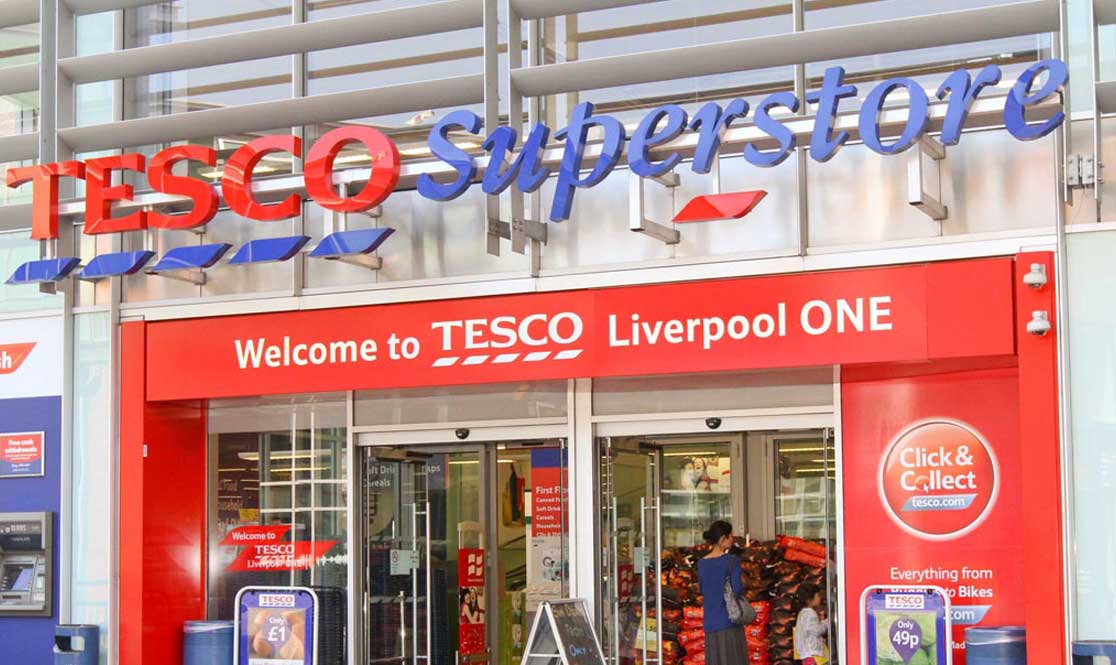 Tesco plans to close 10% of its stores and lay off 4,500 employees