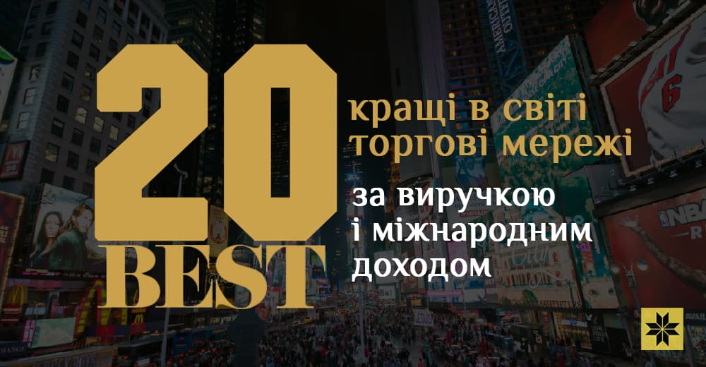 Кращі в світі: топ-20 торгових мереж світу за виручкою і міжнародним доходом 2021