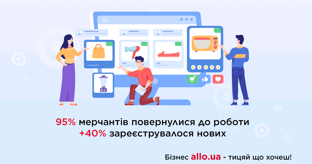 95% партнерів Алло Маркетплейс повернулися до роботи, також додалося 40% нових