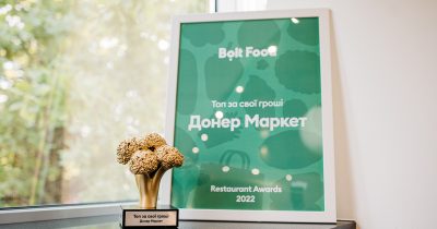 Döner Маркети Києва отримали премію Restaurant Awards від Bolt Food Ukraine