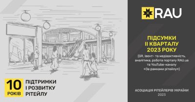 Звіт про діяльність Асоціації рітейлерів України за II квартал 2023 року