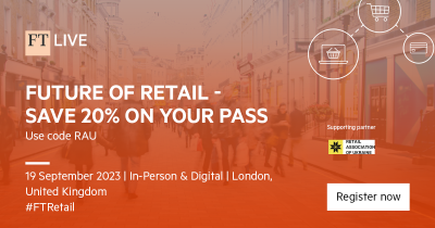 19 September 2023, London, In-Person & Digital – summit FUTURE OF RETAIL