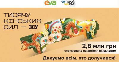 Ініціатива «Кінські сили» зібрала понад 2,8 млн грн на геройкари для військових