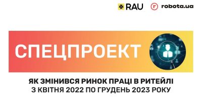 Спецпроект RAU і robota.ua: як змінився ринок праці в ритейлі з квітня-2022 по грудень-2023