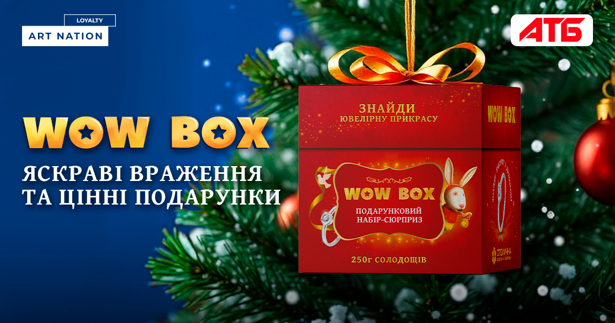 Хіт сезону: мільйони переглядів та діамантові сюрпризи в акції WOW BOX від АТБ