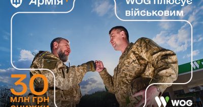 30 мільйонів гривень знижок надав WOG захисникам у програмі Плюси