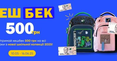 Akvarel запускає акцію – кешбек 500 грн за шкільний рюкзак