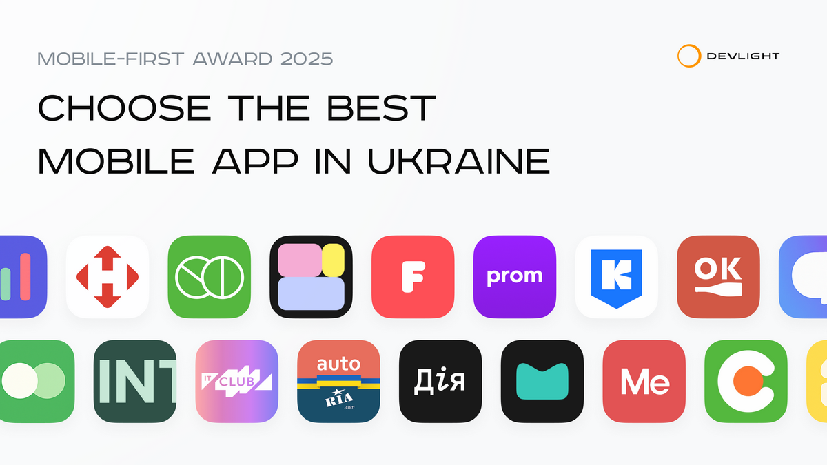Mobile-First Award 2025: Public voting for the best mobile apps in Ukraine is now open