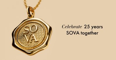 Святкуємо 25 років разом: SOVA дарує 25 ексклюзивних прикрас з нагоди річниці